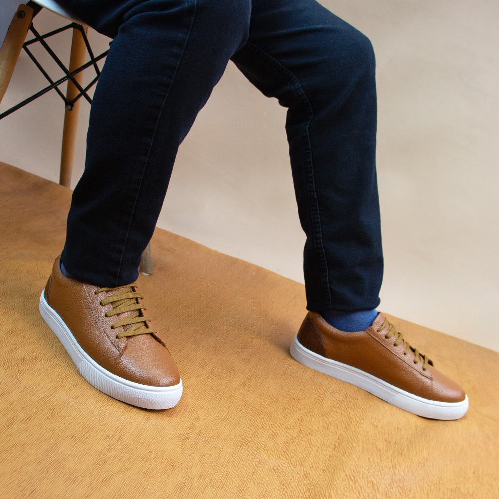 ZAPATILLA XAVI  NATURAL-CROCO COBRE