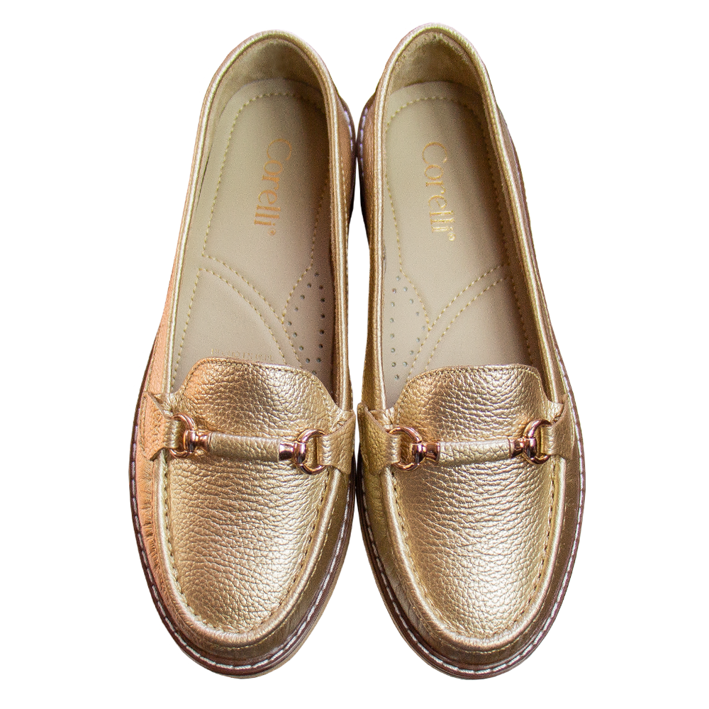 MOCASIN PLATAFORMA DANIELA FOIL EPSON PLATINO
