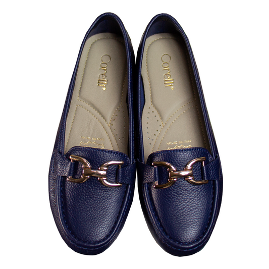 MOCASIN CHATO  DOLCE RONDINI AZUL