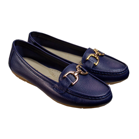 MOCASIN CHATO  DOLCE RONDINI AZUL