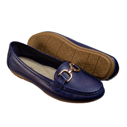 MOCASIN CHATO  DOLCE RONDINI AZUL