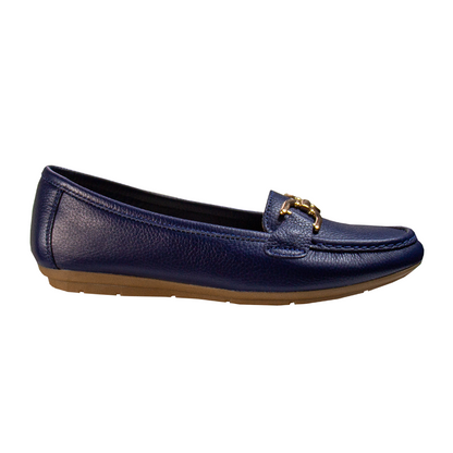 MOCASIN CHATO  DOLCE RONDINI AZUL