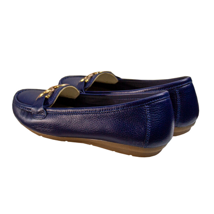 MOCASIN CHATO  DOLCE RONDINI AZUL