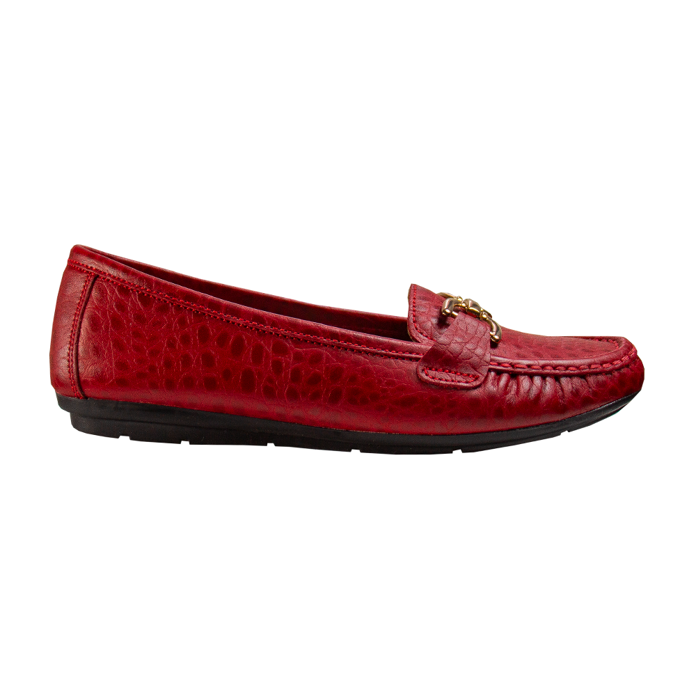 MOCASIN CHATO  DOLCE TORTUGA ROJO