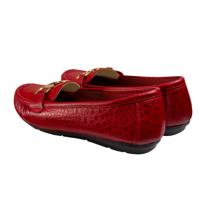 MOCASIN CHATO  DOLCE TORTUGA ROJO
