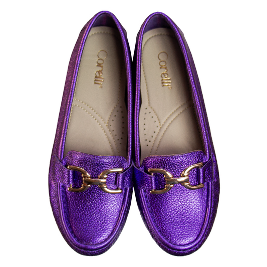 MOCASIN CHATO DOLCE FOLIA MORADO