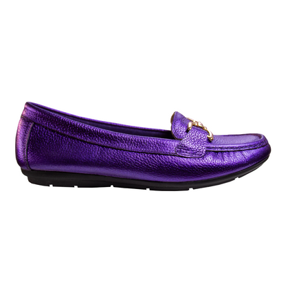 MOCASIN CHATO DOLCE FOLIA MORADO