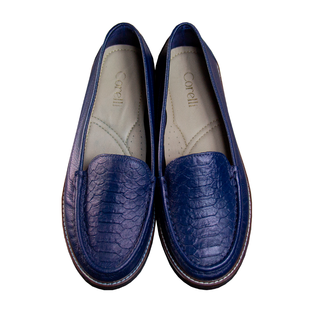 MOCASIN PLATAFORMA ESTER AZUL