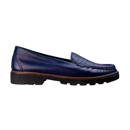 MOCASIN PLATAFORMA ESTER AZUL