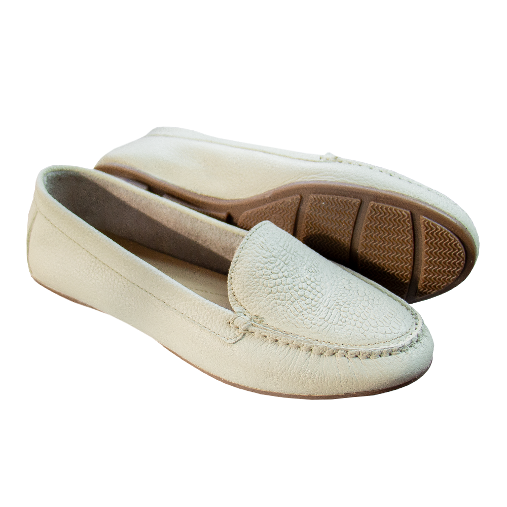 MOCASIN CHATO GINNA VAINILLA - VALE ARCO TOFFE