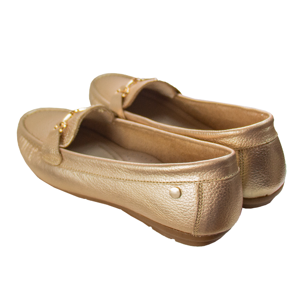MOCASIN CHATO GUCCI FOIL EPSON  PLATINO