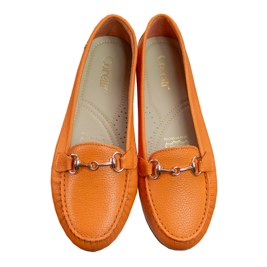 MOCASIN GUCCI RONDINI NARANJA