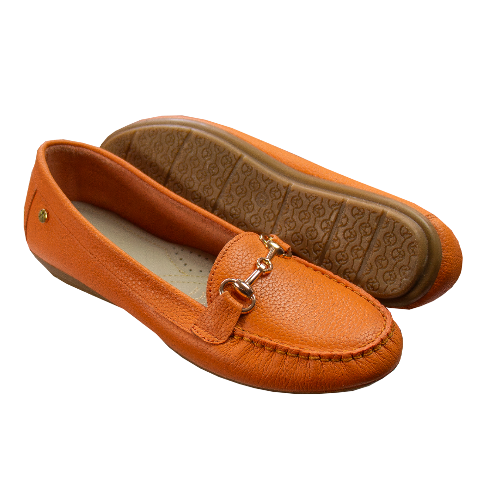 MOCASIN GUCCI RONDINI NARANJA