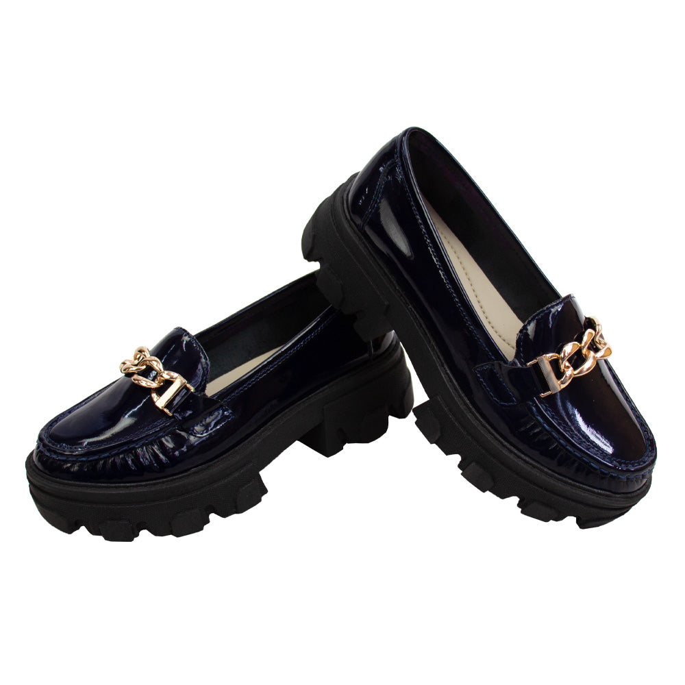 MOCASIN CHUNKY PLATAFORMA  PARIS CHAROL  AZUL