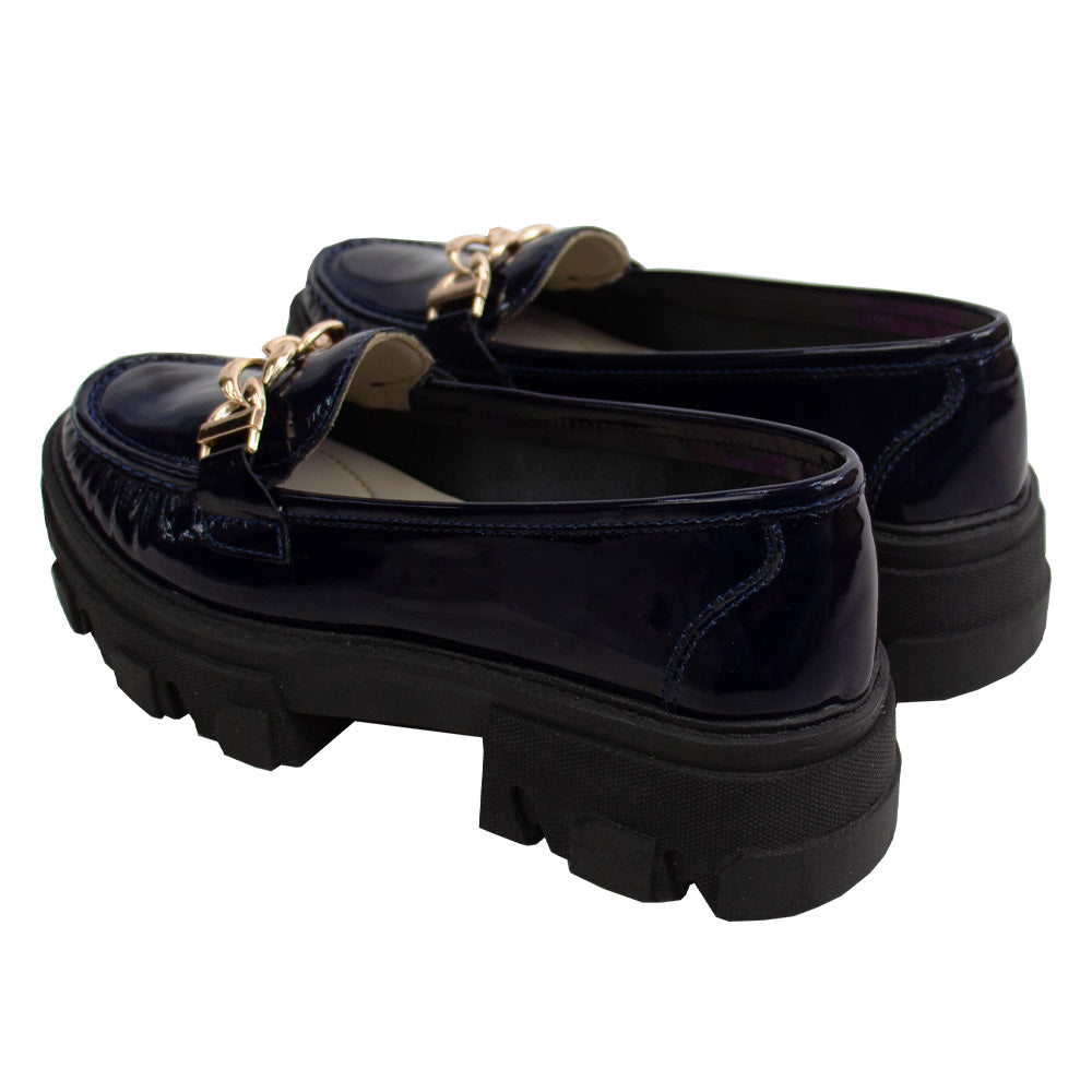 MOCASIN CHUNKY PLATAFORMA  PARIS CHAROL  AZUL