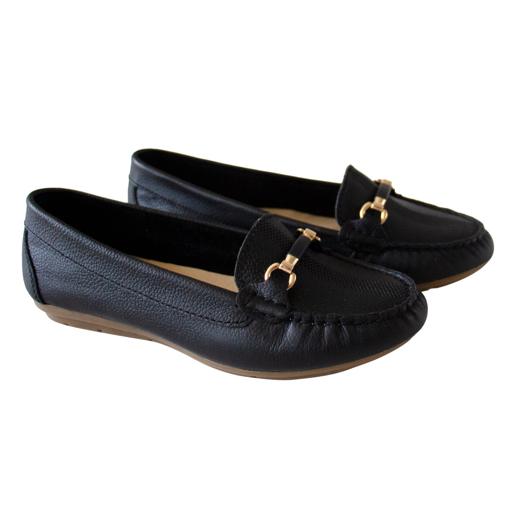 MOCASIN CHATO SARA-2 NEGRO