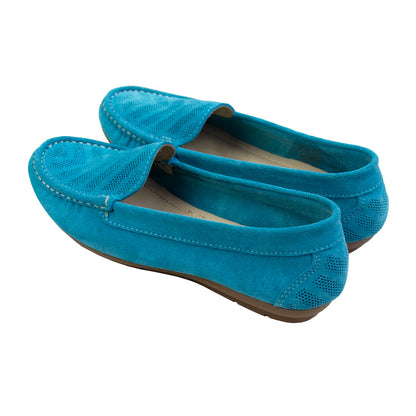 MOCASIN CHATO  KATE II GAMUZA TURQUEZA