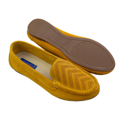 MOCASIN CHATO  KATE II GAMUZA  MOSTAZA