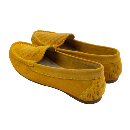 MOCASIN CHATO  KATE II GAMUZA  MOSTAZA