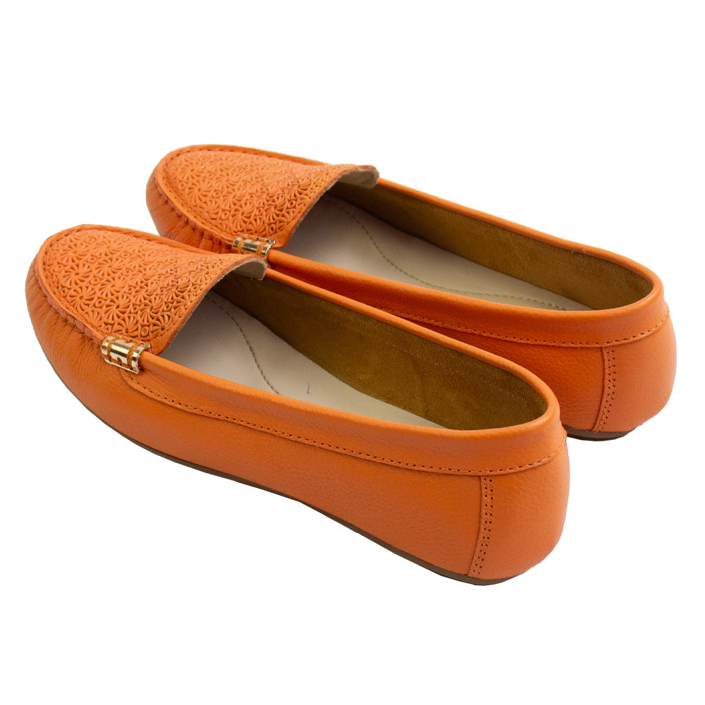 MOCASIN CHATO PAULA II NARANJA