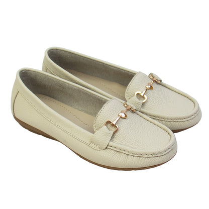MOCASIN CHATO LOVE  VAINILLA