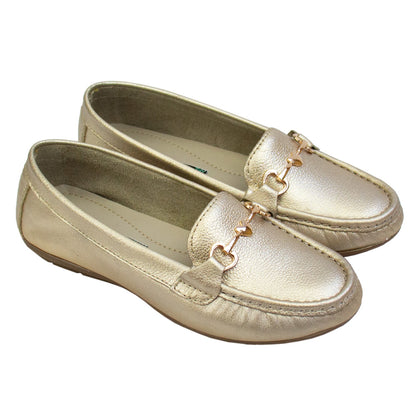 MOCASIN CHATO LOVE  PLATINO