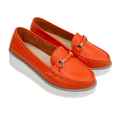 MOCASIN PLATAFORMA  DANIELA  NARANJA