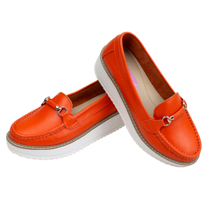 MOCASIN PLATAFORMA  DANIELA  NARANJA