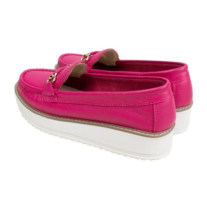 MOCASIN PLATAFORMA  DANIELA FUCSIA