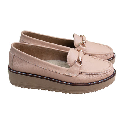 MOCASIN PLATAFORMA  DANIELA  NUDE