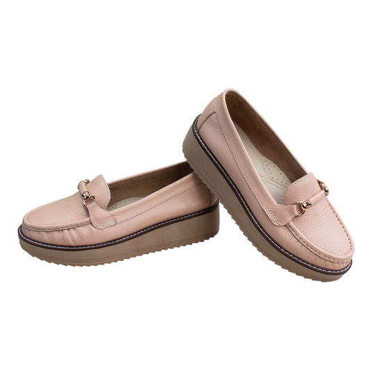 MOCASIN PLATAFORMA  DANIELA  NUDE