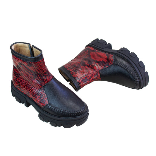 BOTIN  HELENA   NEGRO -PITON ROJO