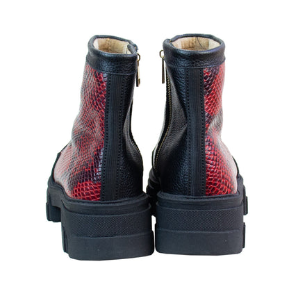 BOTIN  HELENA   NEGRO -PITON ROJO