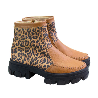 BOTIN  HELENA NATURAL -ANIMAL PRINT