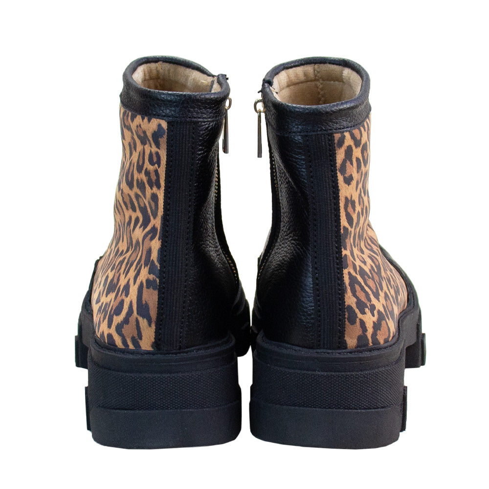 BOTIN  HELENA   NEGRO -ANIMAL PRINT