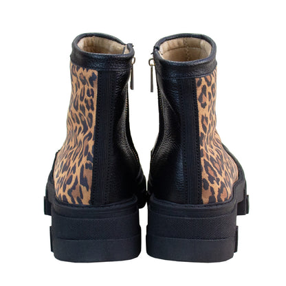 BOTIN  HELENA   NEGRO -ANIMAL PRINT