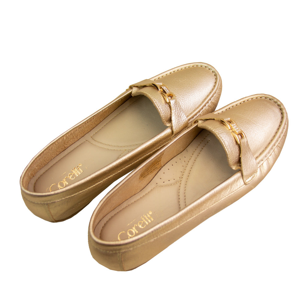 MOCASIN CHATO ANISA PLATINO