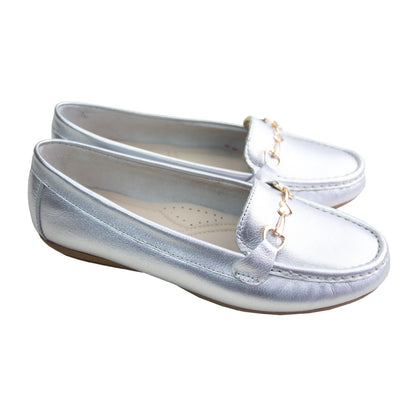 MOCASIN CHATO LOVE  PLATA