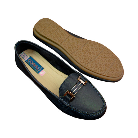 MOCASIN CHATO  MERY  AZUL