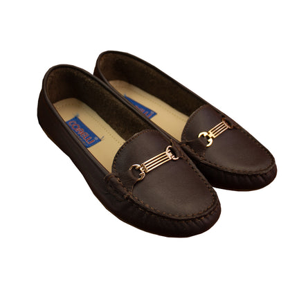 MOCASIN CHATO  MERY II MARRON LISO
