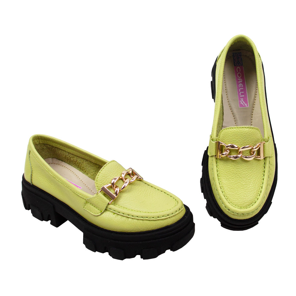 MOCASIN CHUNKY PLATAFORMA  PARIS  LIMON