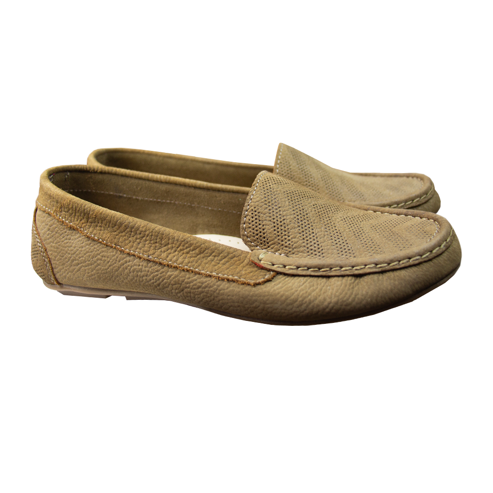 MOCASIN CHATO KATE II NOBUCK OLIVO - VALE ARCO TOFFE