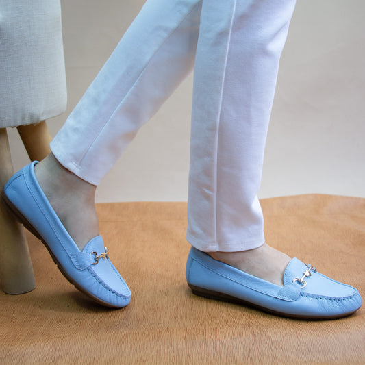 MOCASIN CHATO LOVE  CIELO