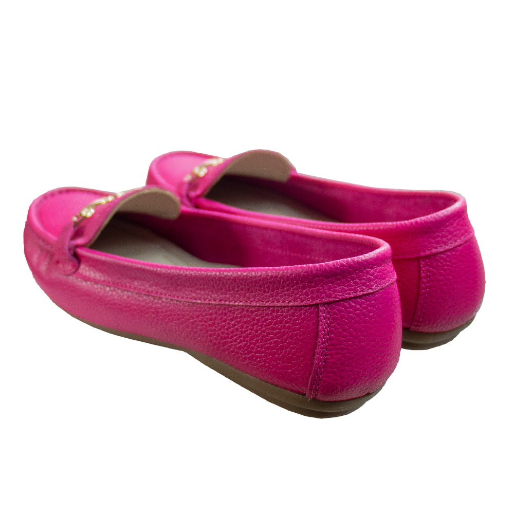 MOCASIN CHATO LOVE FUCSIA