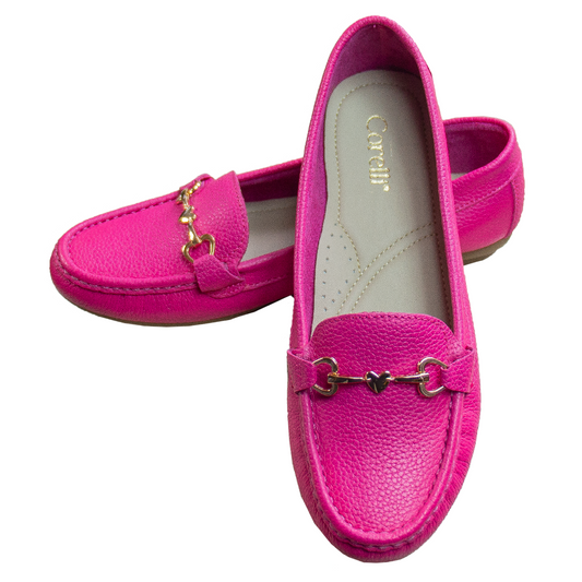 MOCASIN CHATO LOVE FUCSIA
