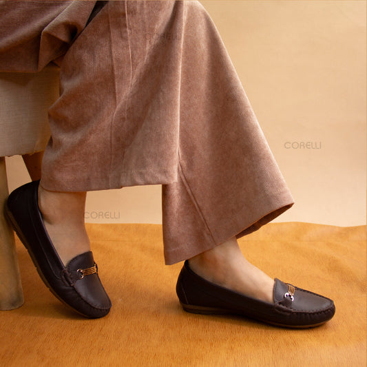 MOCASIN CHATO  MERY II MARRON LISO