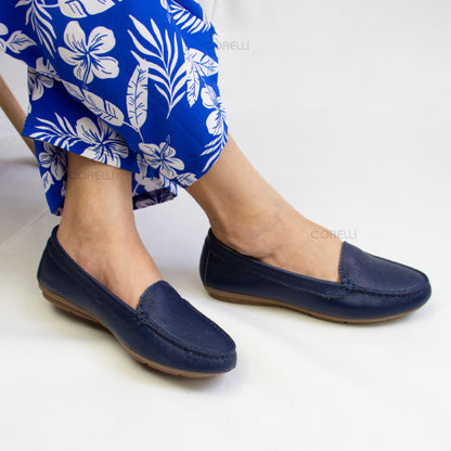 MOCASIN CHATOPUNTOS AZUL