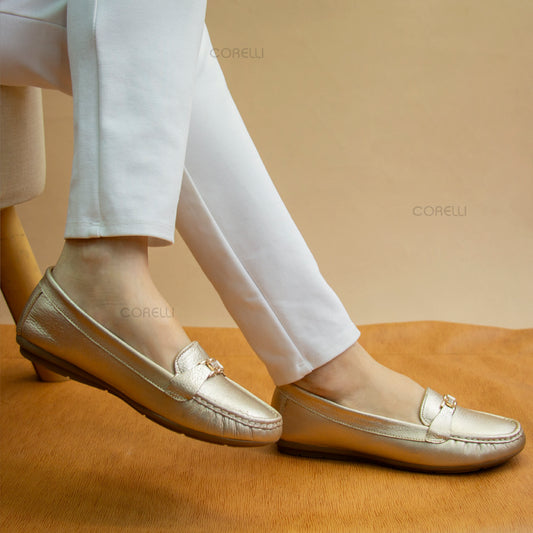 MOCASIN CHATO ANISA PLATINO