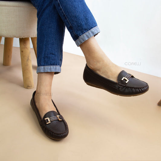 MOCASIN CHATO  MERY  MARRON