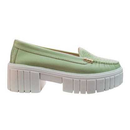 MOCASIN PAULA II MENTA - CHUNKY BLANCO